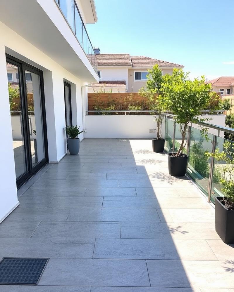 Terrasse gereinigt